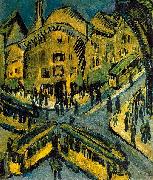 Ernst Ludwig Kirchner Nollendorfplatz Sweden oil painting artist